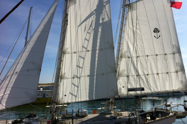 Jeu de voile vieux gréement